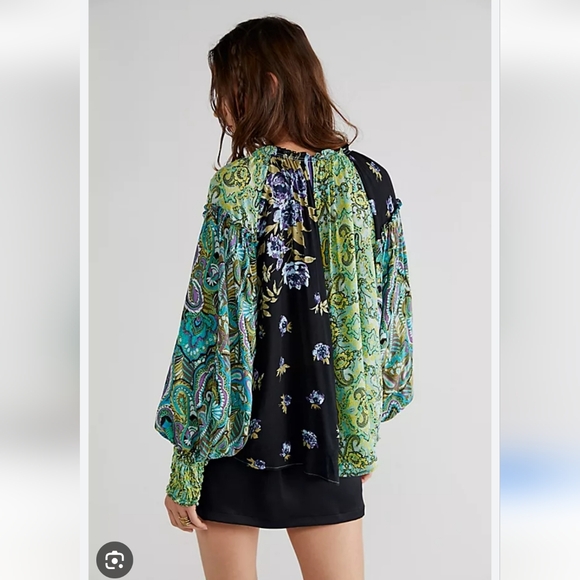 Free People Multicolor Paisley Blouse - Picture 4 of 10